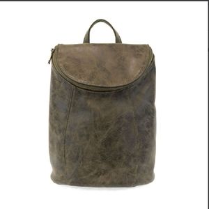 Joy Susan olive distressed backpack